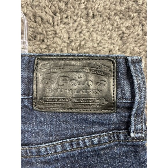 Polo Ralph Lauren Jeans Men 44B X 30 Blue Denim Cotton Prospect Straight Stretch - Picture 7 of 16
